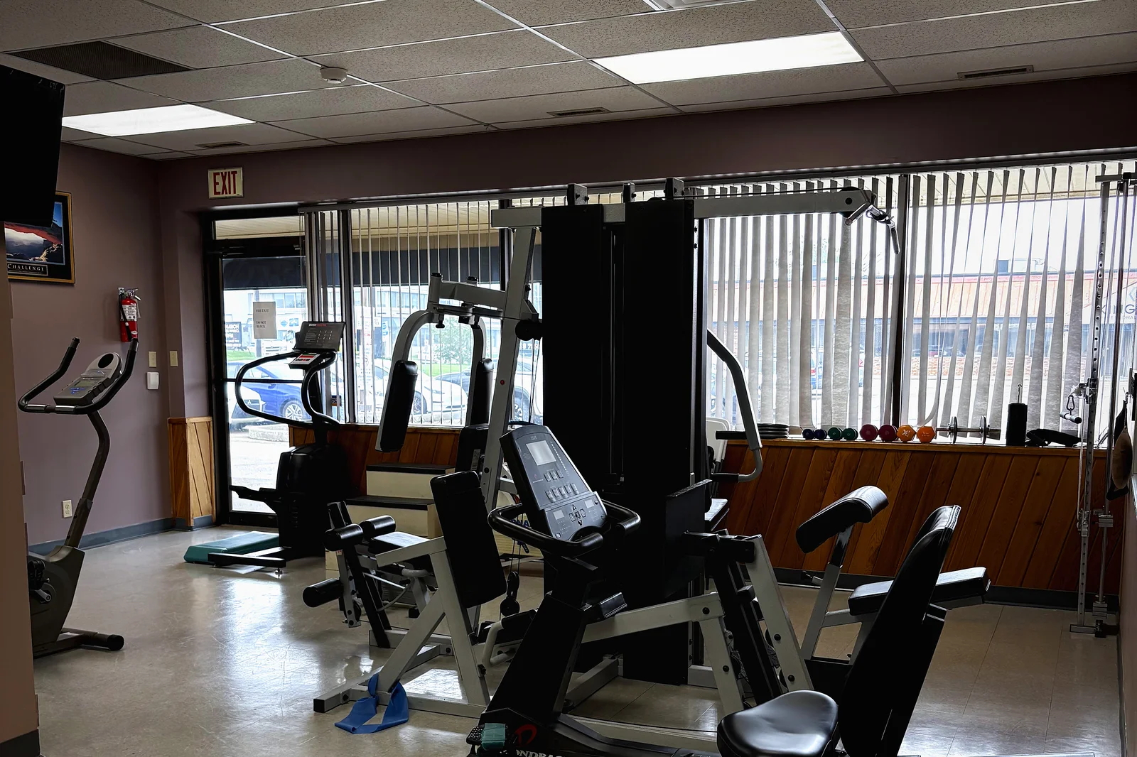 The rehabilitation gym where exercise programmes are delivered