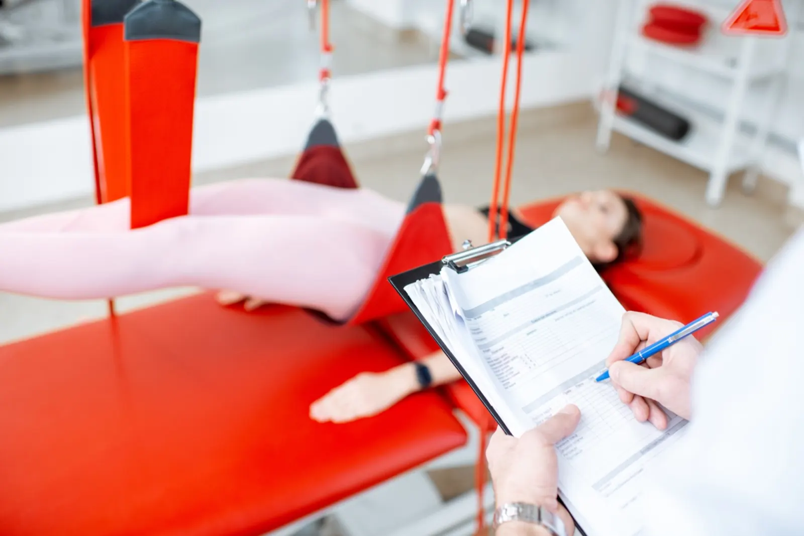 Vestibular assessment carried out in a private room