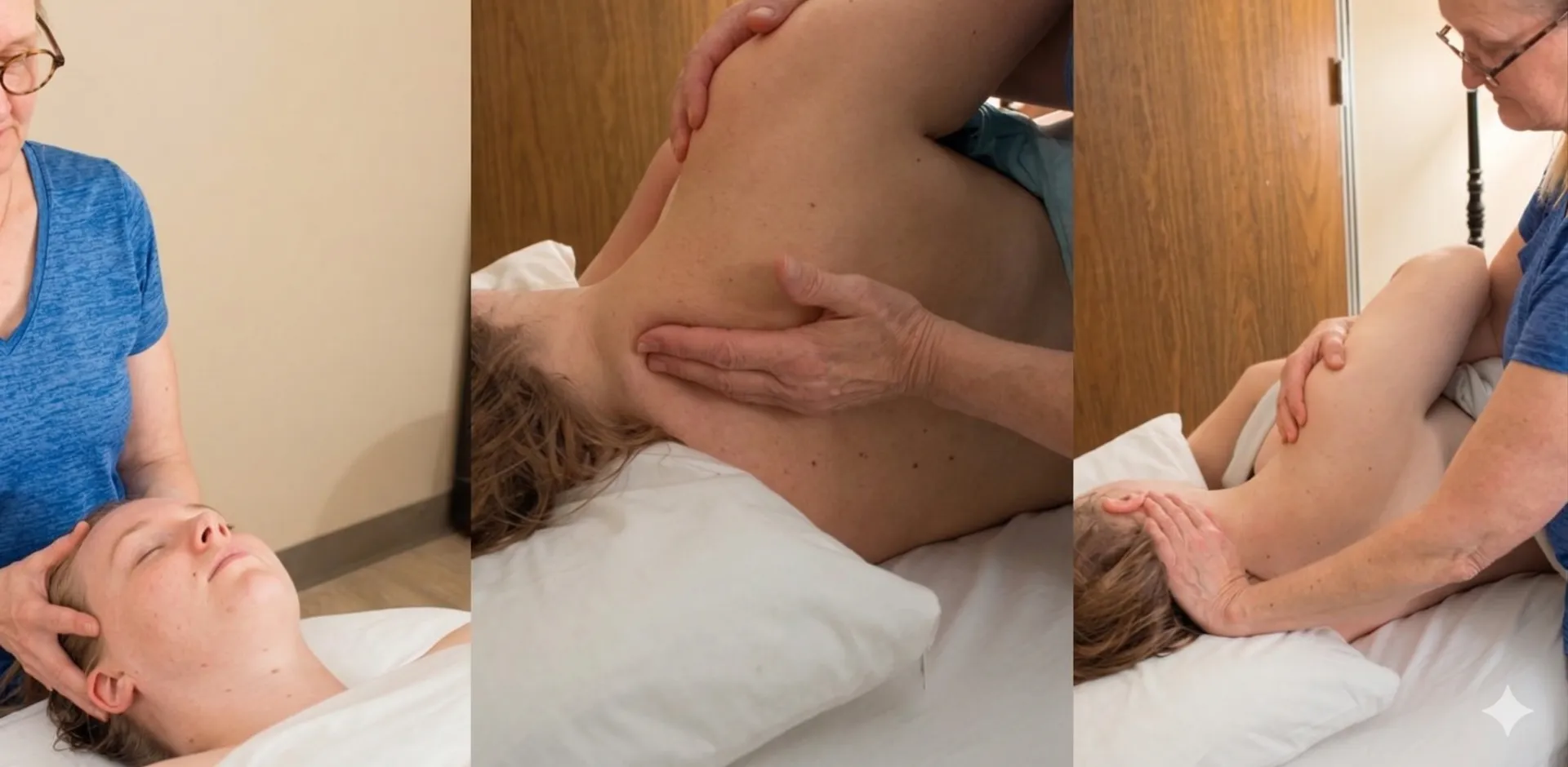 Massage therapy session at Coronation Physiotherapy